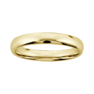 Argolla 10kt Oro lisa de 4mm