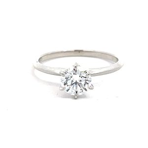 Anillo Plata 925 Diamante de Laboratorio Redondo 1.00ct