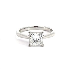 Anillo 14kt Oro Diamante de Laboratorio Princess 1.50ct