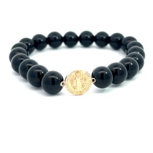 Pulsera Elastica Agata Oro Amarillo 10kt
