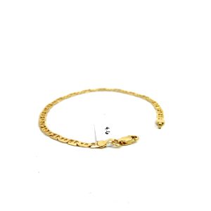 Pulso esclava oro amarillo14kt tejido gucci 4mm broche perico