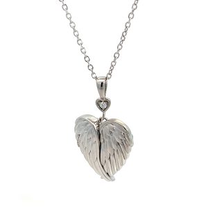 Dije Plata 925 Corazon con Cadena Personalizado 2cm