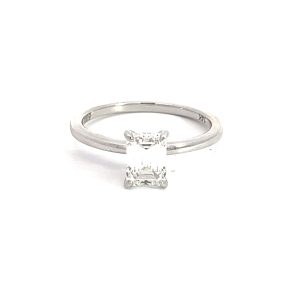 Anillo Plata 925 con Diamante de Laboratorio Corte Marqueza 1.00ct