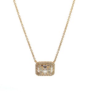 Gargantilla 14kt Oro Amarillo con Diamantes Naturales 2.00ct
