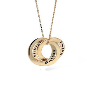 Gargantilla 14kt Oro Amarillo Familiar
