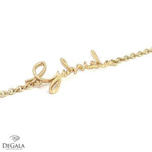 Pulsera Nombre Personalizada oro 14kt