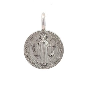 Medalla San Benito Plata 925