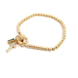 Pulsera Bolitas Oro 14kt