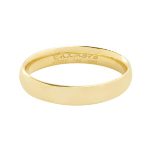 Argolla 14kt Oro Amarillo Confort 4mm Enamoro CF002-44
