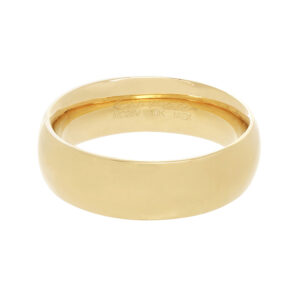 Argolla 10Kt Oro Amarillo Confort 6 mm Enamoro CF002-61