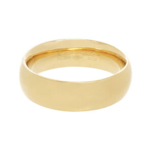 Argolla 14Kt Oro Amarillo Confort 6 mm Enamoro CF002