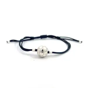 Pulsera Ajustable Plata 925 Dije de Balón